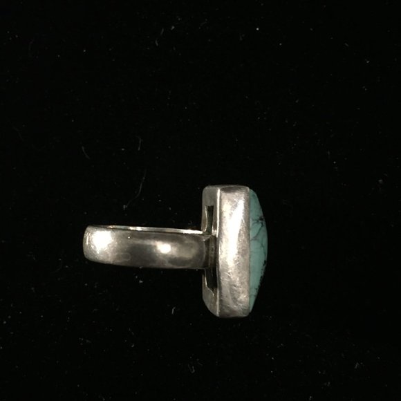 COPY - VINTAGE 925 SILVER & TURQUOISE RING! - Picture 2 of 4